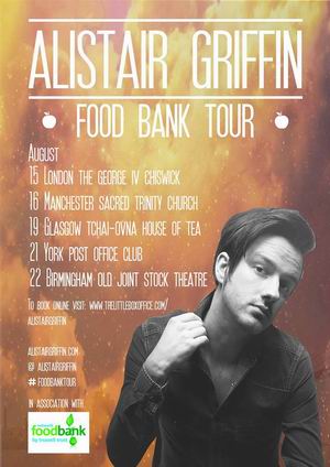 Alistair Griffin - Foodbank Tour poster